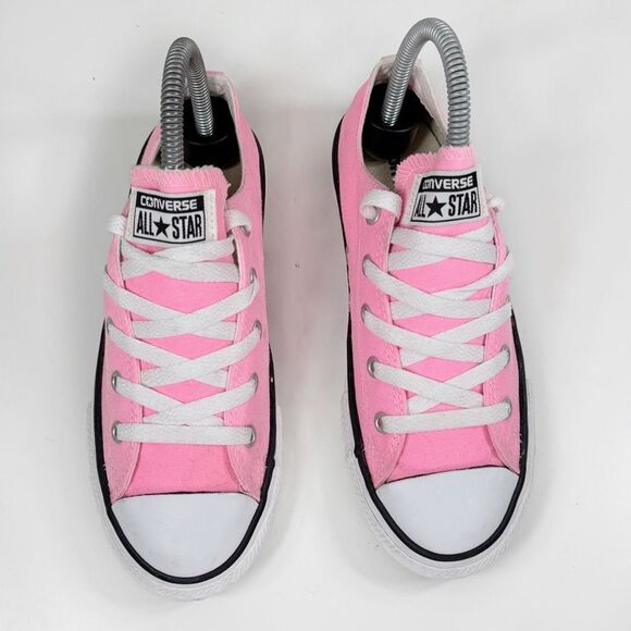 Converse Youth Chuck Taylor All Star Can as Low Top Sneakers Pink Girls Size 2 - Picture 4 of 10